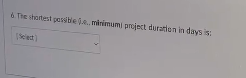 This problem has SIX multiple choice questions.