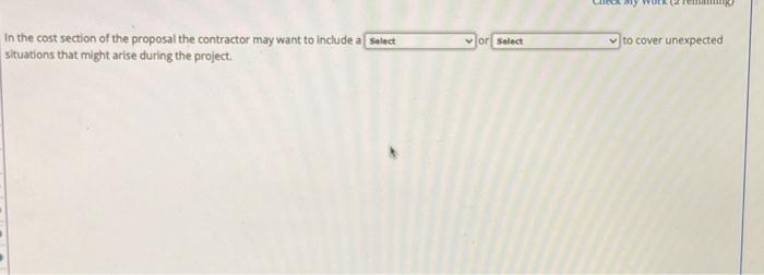 In the cost section of the proposal the