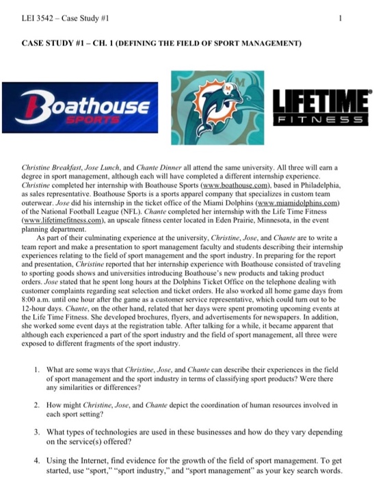 LEI 3542 - Case Study #1 CASE STUDY #1 - CH. 1