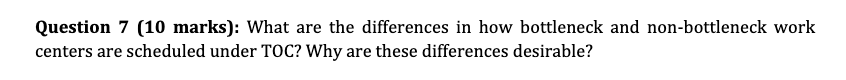 Question 7 (10 marks): What are the differences
