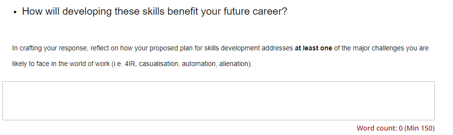 How will developing these skills benefit your