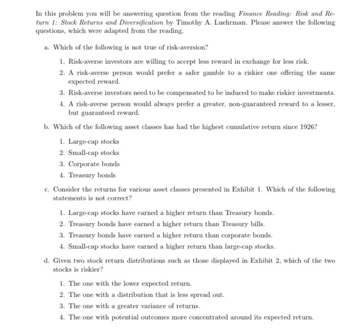 In this problem you will be answering question