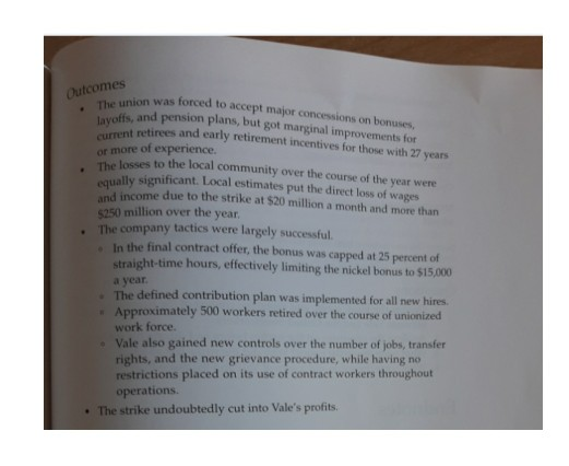 Q1) Analyze the pressures on the parties before