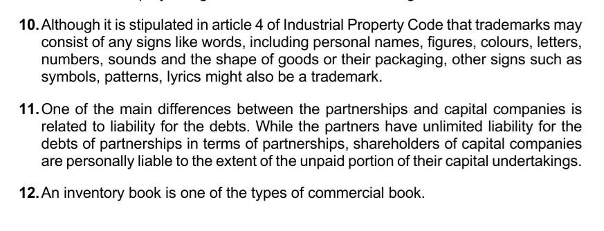 answer my questions true or false 10. Although it