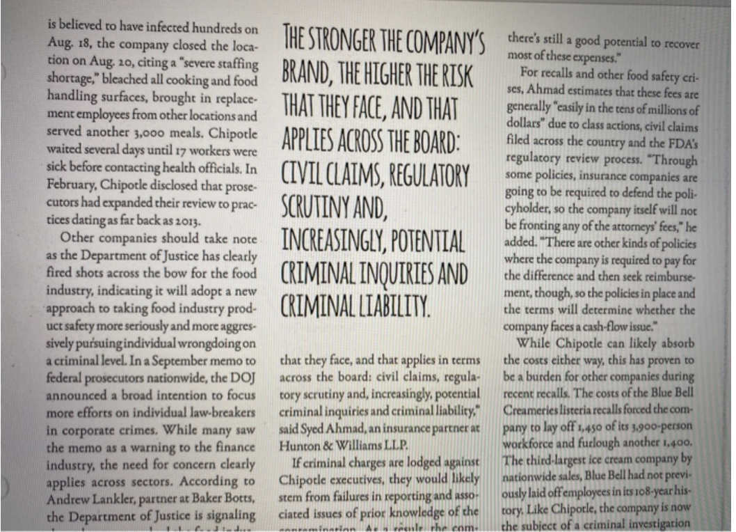 Chipotle case study need to answer question at