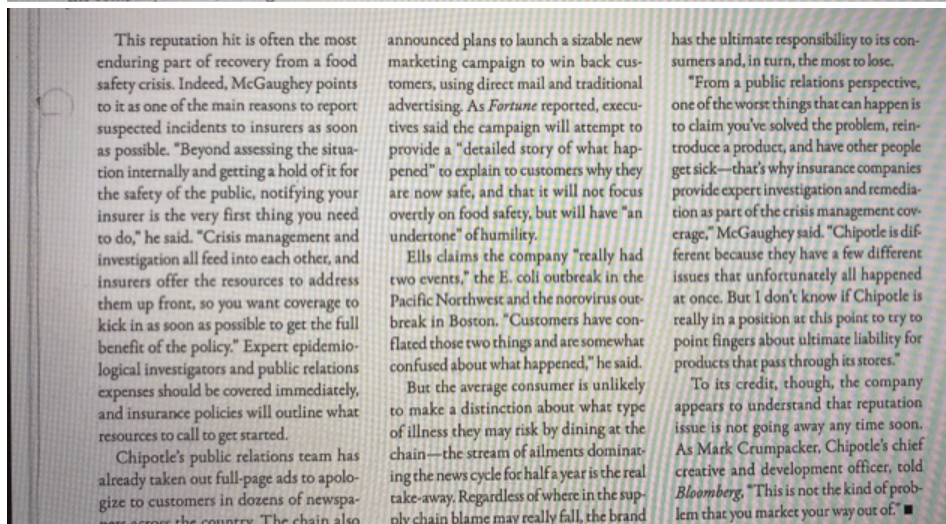 Chipotle case study need to answer question at