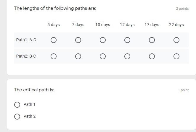 subject : project management choose the corect