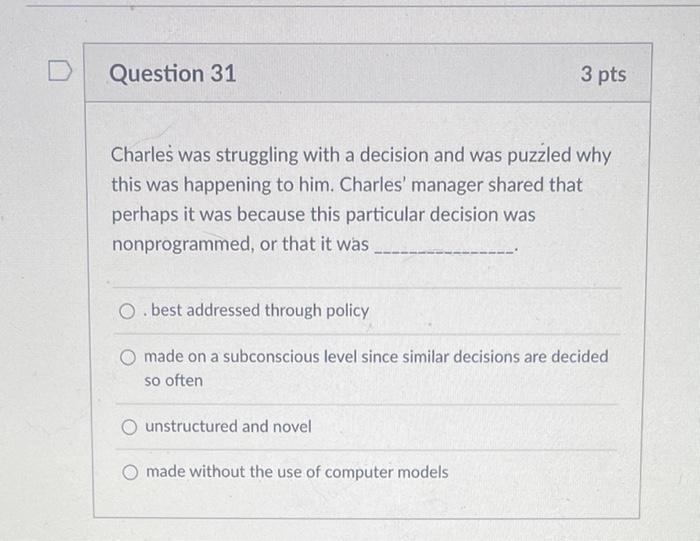 please answer all Question 30 3 pts Thelma was