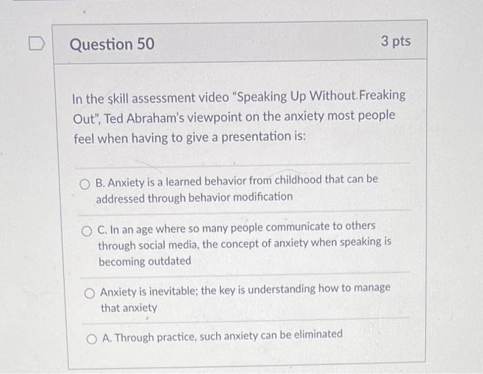 please answer all Question 46 3 pts In the class