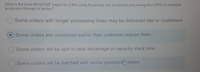 What is the most NEGATIVE impact for a firm using