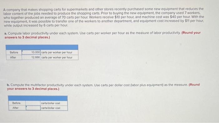 A company that makes shopping carts for