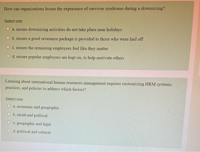 How can organizations lessen the experience of