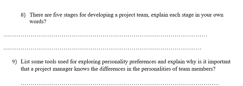5) Overallocation is a problem that normally