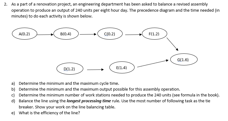 2. As a part of a renovation project, an