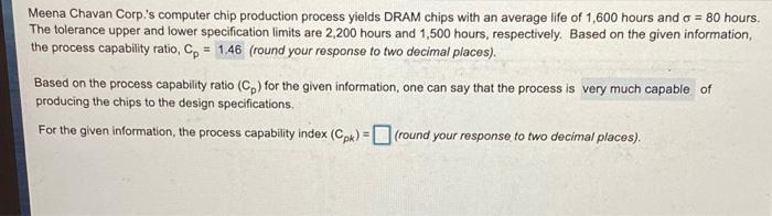 help please Meena Chavan Corp's computer chip