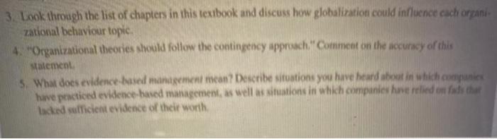 3. Look through the list of chapters in this