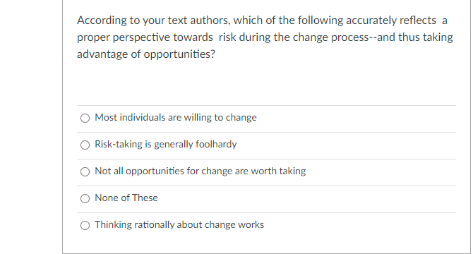 According to your text authors, which of the