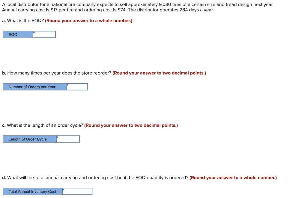 A local distributor for a national tire company