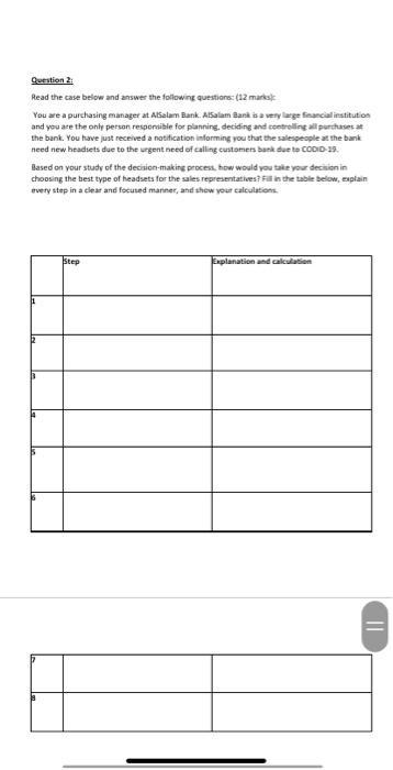 Read the case below and answer the following