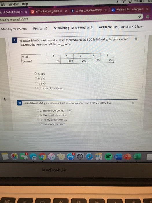 71% Mo Tab Window Help c 14 End-of-Topic KX