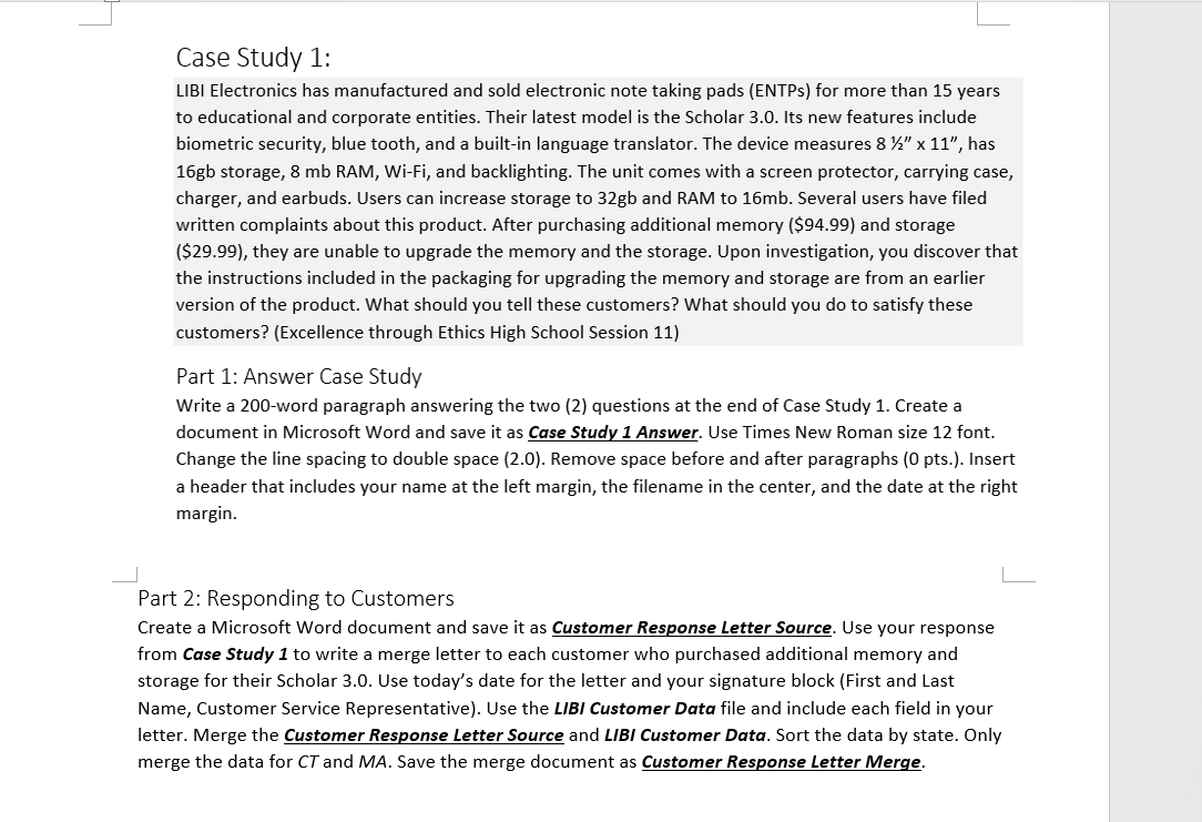 I need help with Part 1 and Part 2. Thank you