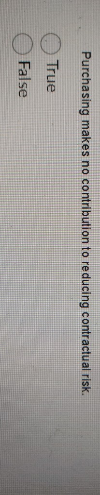 Purchasing makes no contribution to reducing