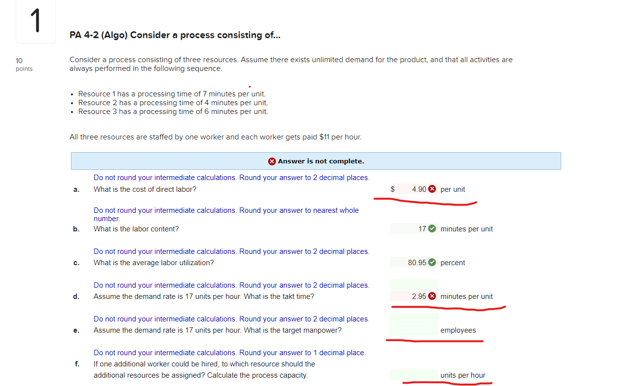 What is the answer to A,D,E,F? 1 PA 4-2 (Algo)