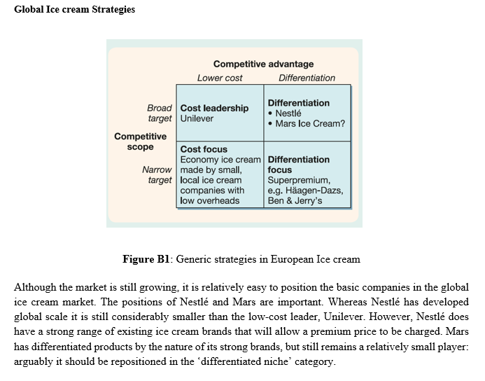 Propose generic strategy options for Nestl to