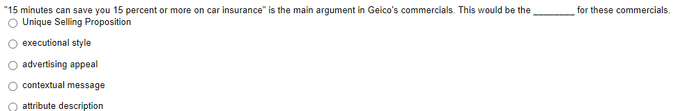 for these commercials. "15 minutes can save you