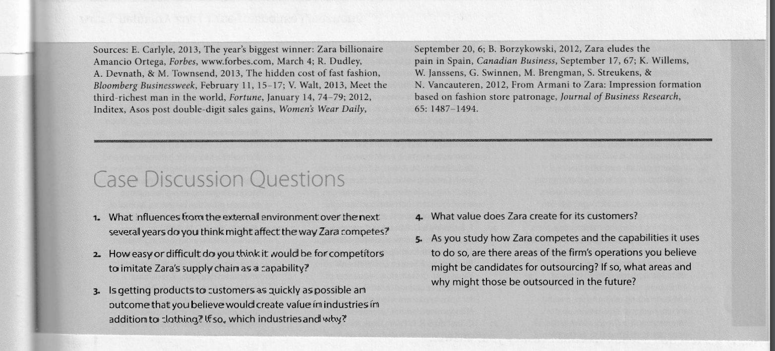 Zara: The Capabilities behind the Spanish "Fast