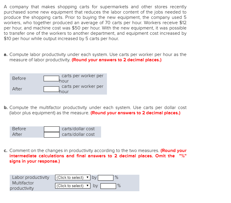 A company that makes shopping carts for