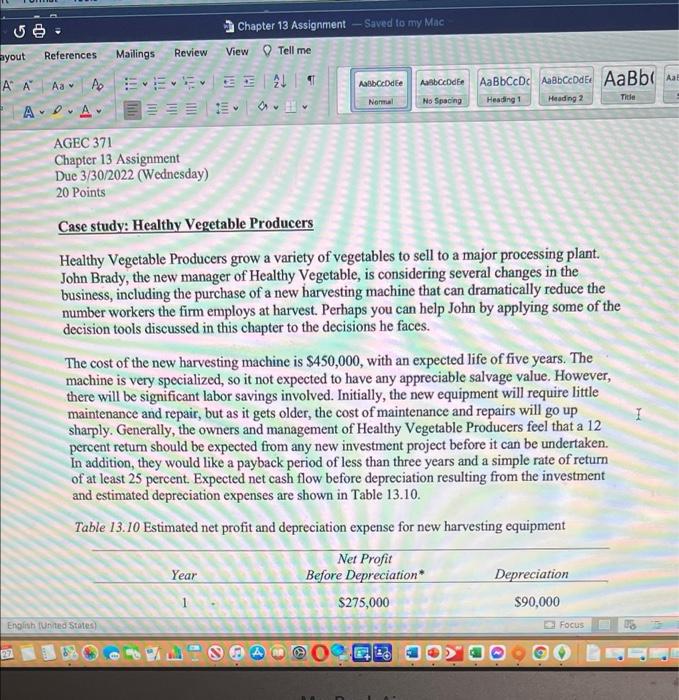 5. Chapter 13 Assignment - Saved to my Mac ayout