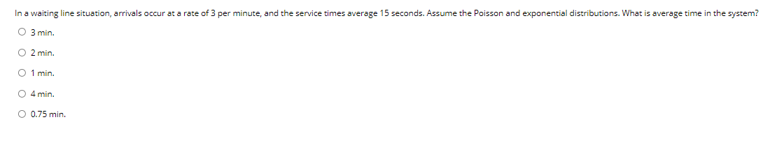 In a waiting line situation, arrivals occur at a