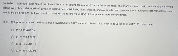 13. Moreon the time value of money The time value