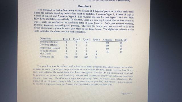 Exercise 4 It is required to decide how many