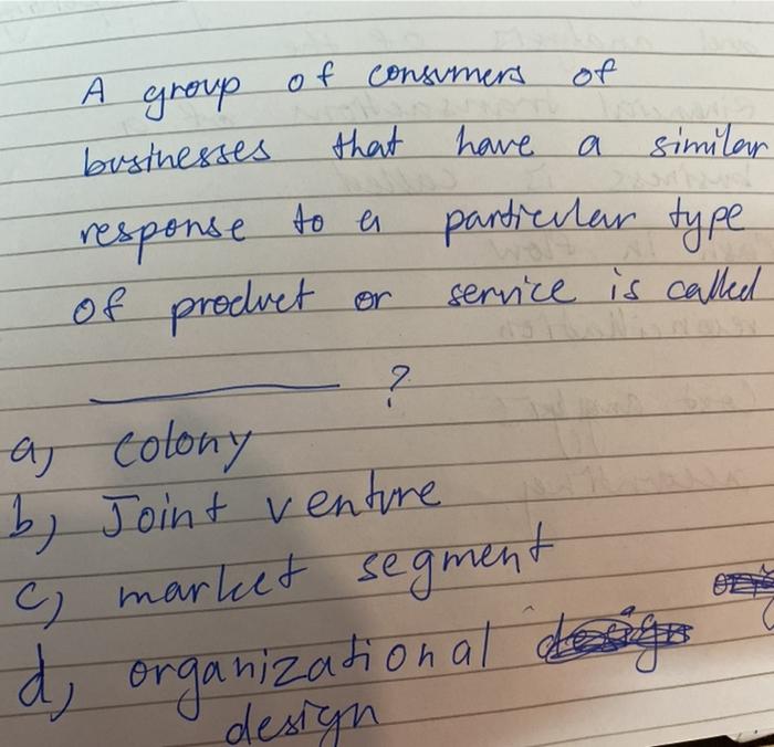 of consumers that have have a group businesses