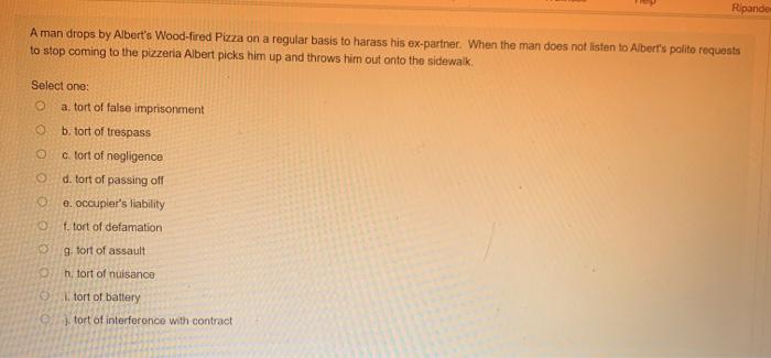 Ripande A man drops by Albert's Wood-fired Pizza