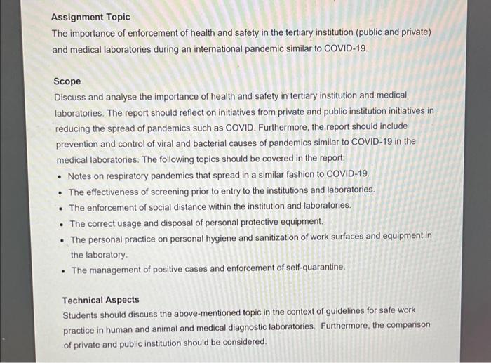 Assignment Topic The importance of enforcement of