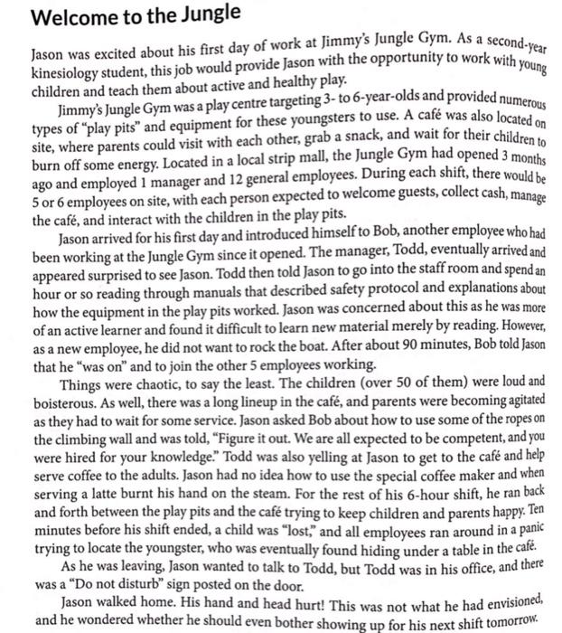 Welcome to the Jungle Jason was excited about his