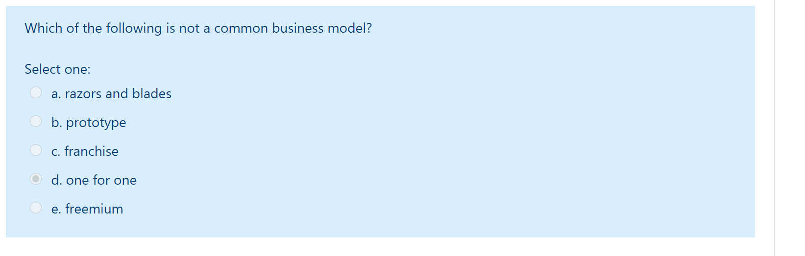 Which of the following is not a common business