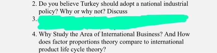 2. Do you believe Turkey should adopt a national