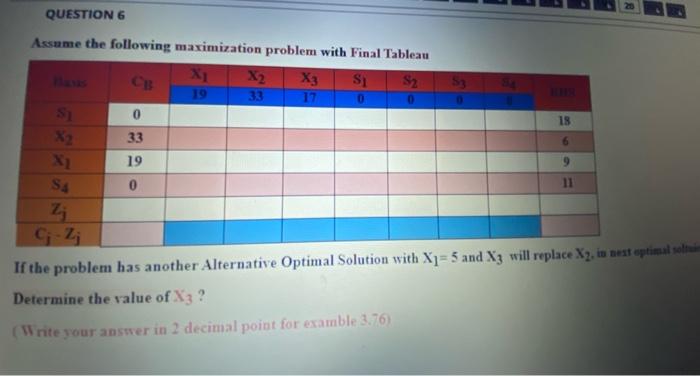 QUESTION 4 Lexy number of units of product A to