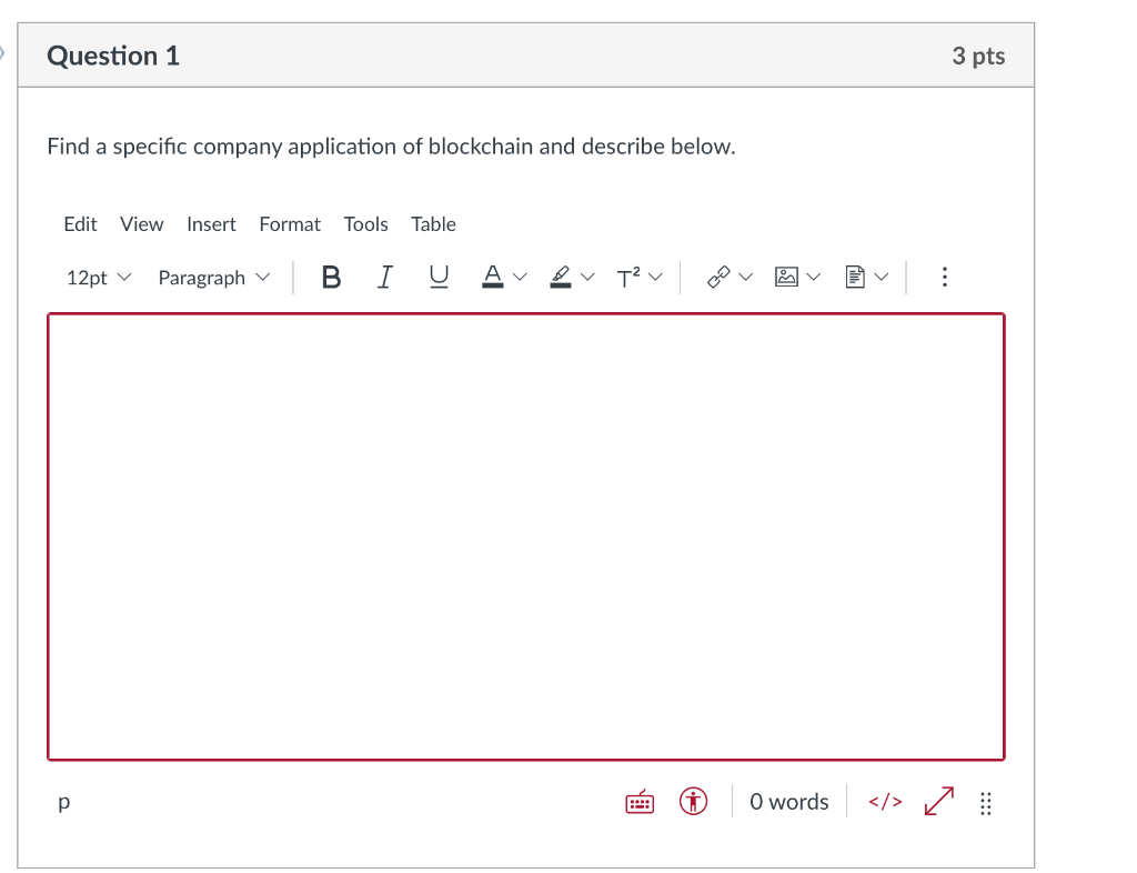 Question 1 Find a specific company application of