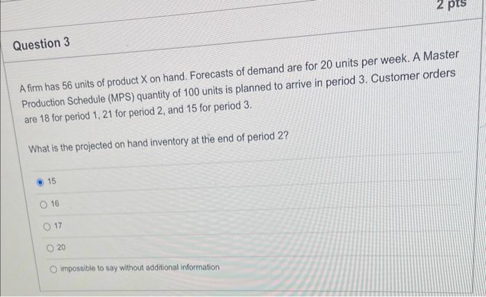 1a 1b 1c A firm has 56 units of product X on