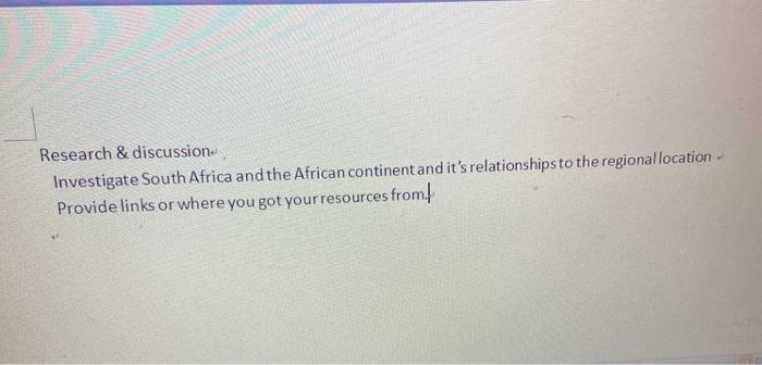 international business course. Research &