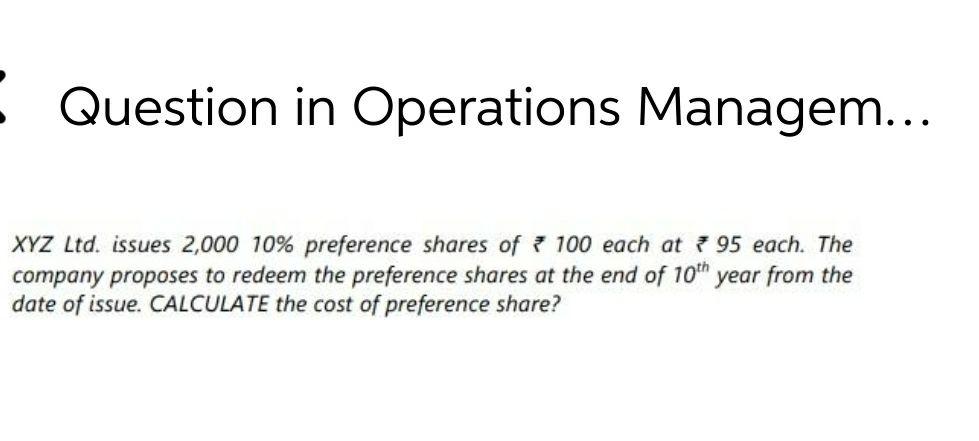 Operations management No Copy Past Previous Chegg