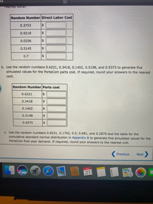 appendix B Problem 12-03 (Algorithmic) Porta Com