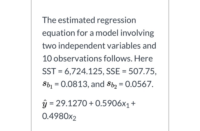 please help with h-k The estimated regression