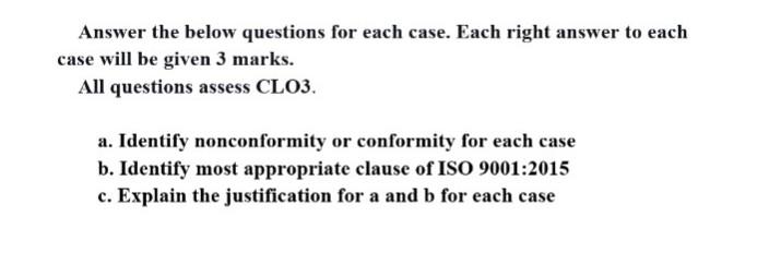 Quality Management Systems And Auditing Questions