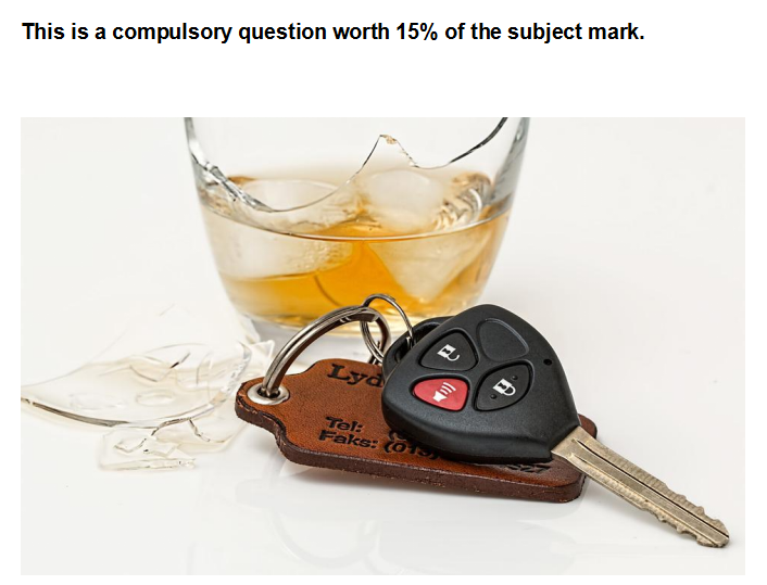 This is a compulsory question worth 15% of the